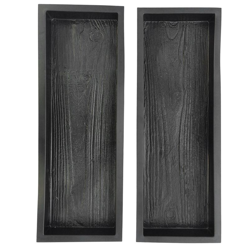 Imitacja drewna ziarna łatka DIY ekspres robić kostki brukowej cegła cementowa formy krokowy nawierzchni drogi forma betonowa upuszczać statek