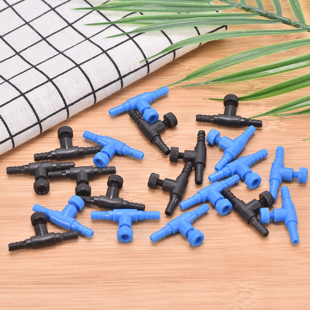 3/10pc aquarium luchtleiding slang buis instelbare connector pomp stroomregelkleppen schakelaar kraan 4*6mm slang luchtpijp
