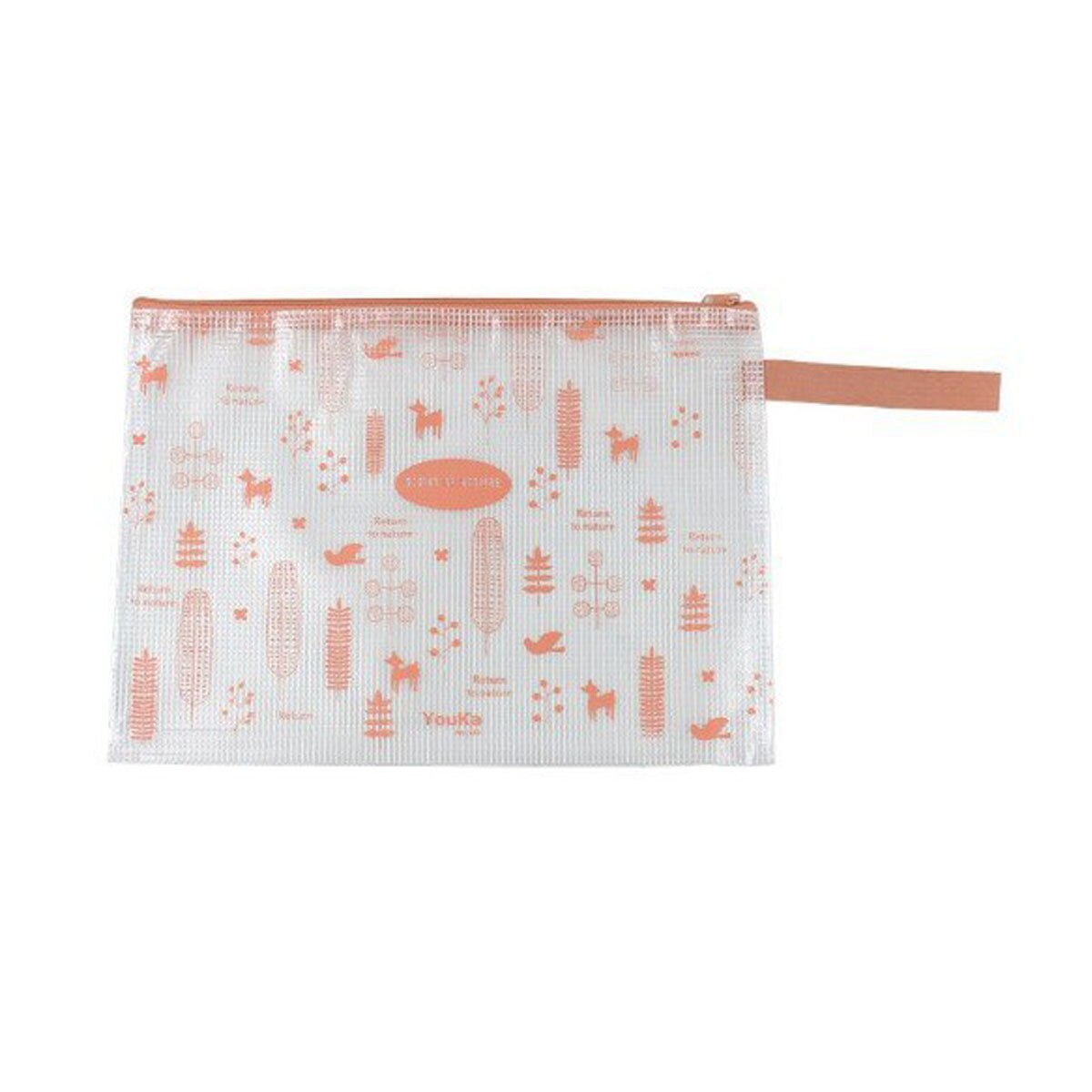 10 Pcs A4 Size Plastic Zip Document Filing Folder Bag Storage Pouch