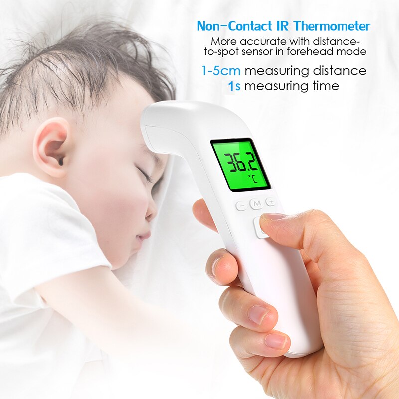 High Precision Non-contact Infrared Thermometer Portable Forehead Thermometer Handheld Electronic Thermometer Ear Thermometer