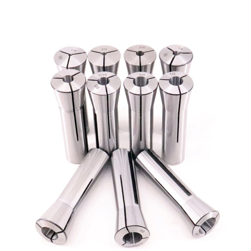 R8 Collet Set ,3-20(M12), 1/16-3/4(7/16-20), Milling tool holder, Collet Chuck, R8 Emergency Collet, R8 Extending Collet