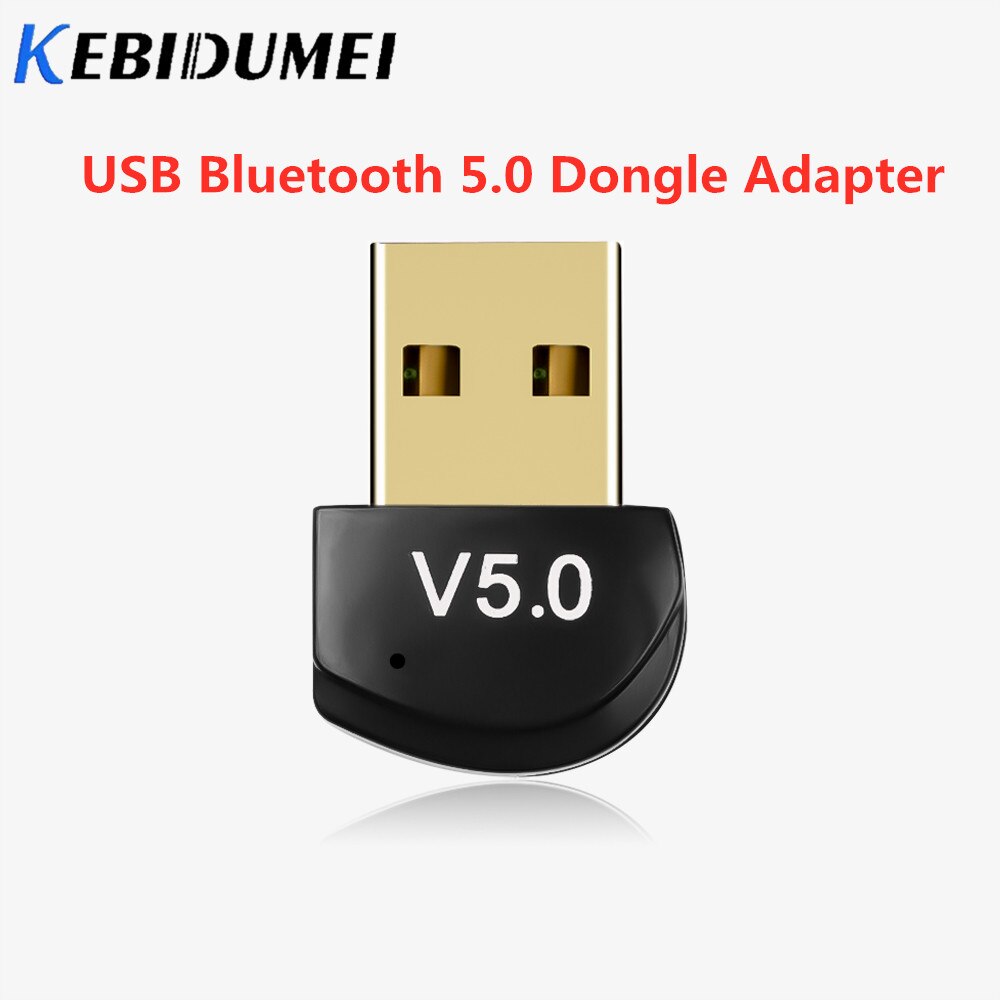 Kebidumei Bluetooth Usb 5.0 Dongle Adapter Muziek Ontvanger Bluetooth Adapter Voor Computer Pc Wireless Usb Bluetooth Zender
