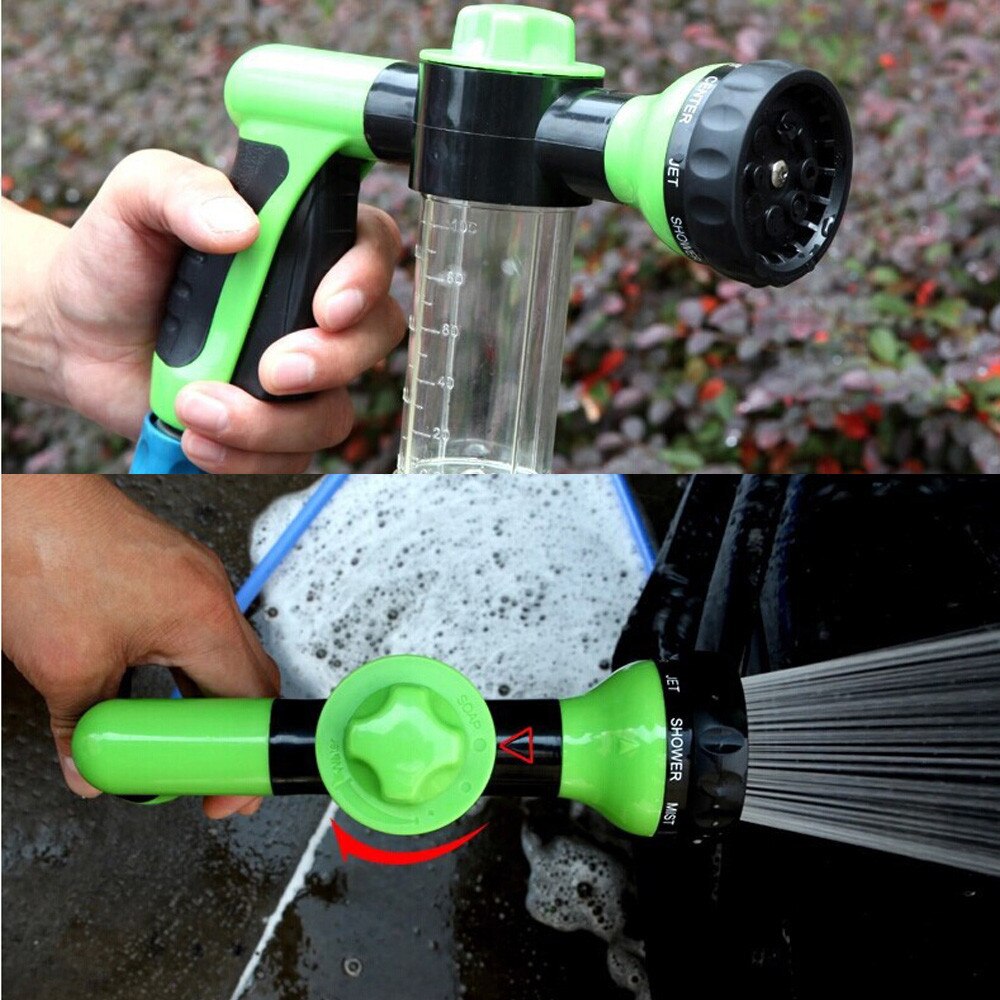 Pressure Washer Foam Car Washer Sprayer Garden Hose Nozzle Sprayer With 8 modes For Car Plants Sanitizer Sprayer