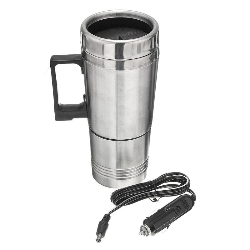 12V 300Ml Draagbare In Auto Koffiezetapparaat Thee Pot Voertuig Thermos Verwarming Cup Deksel