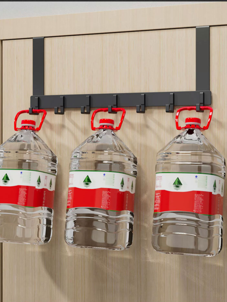 Bathroom Door Hook Hanger Adhesive Over The Door Double Hanger Hooks Metal Twin Back Door Hanger On Door Organizer Accessories