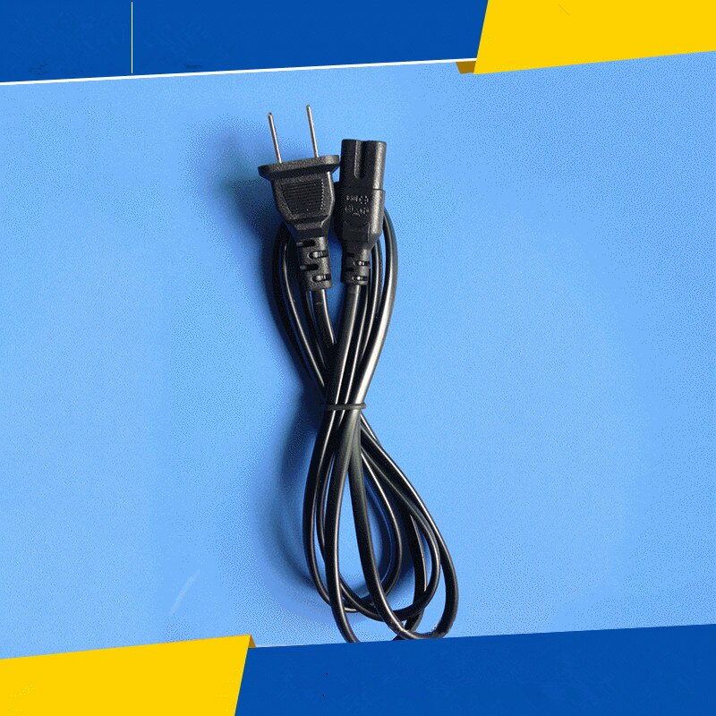 US 2-Prong Two Prongs Port AC Power Cord Cable Connector for PS2 PS3 Slim