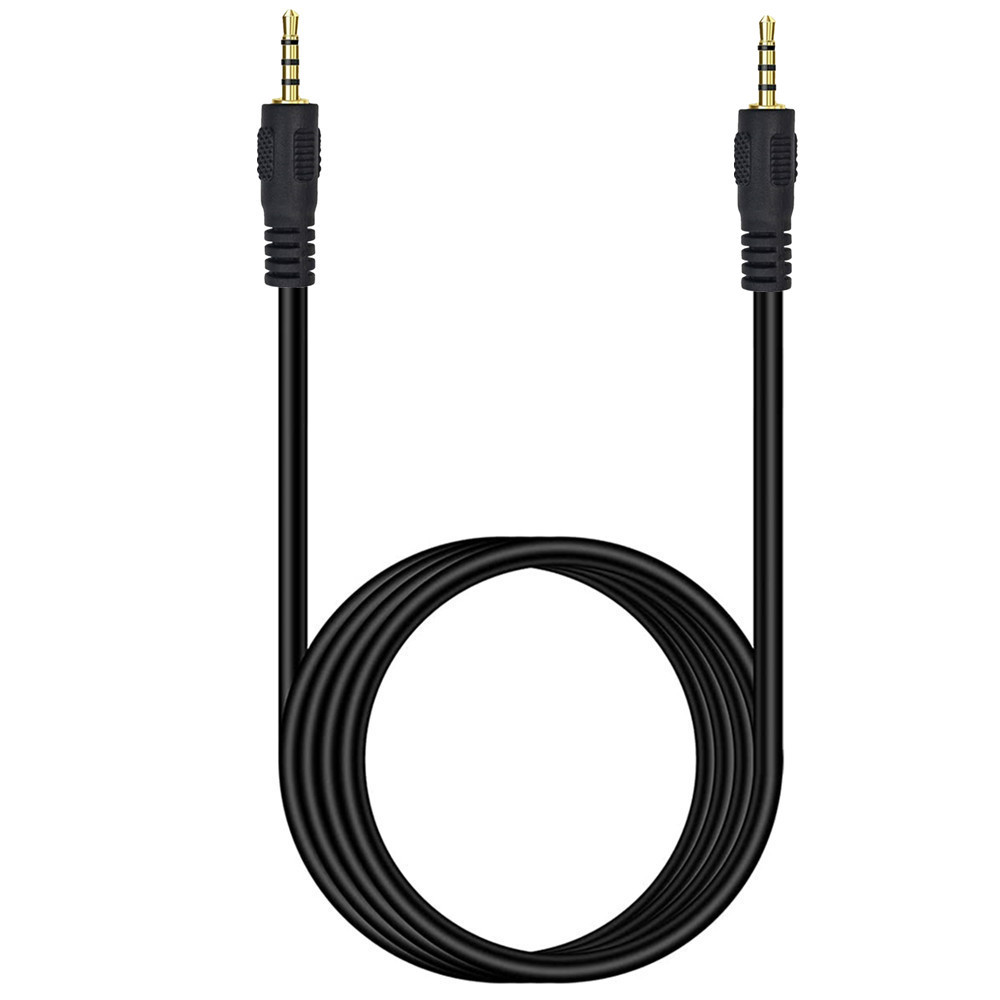 Aux-Kabel Lautsprecher kabel 2,5mm Buchse 4-poliges Kabel für Auto-Kopfhörer Adapter Stecker Buchse ein Buchse 2,5mm Kabel trrs Stecker kabel: Weiß / 1.8m
