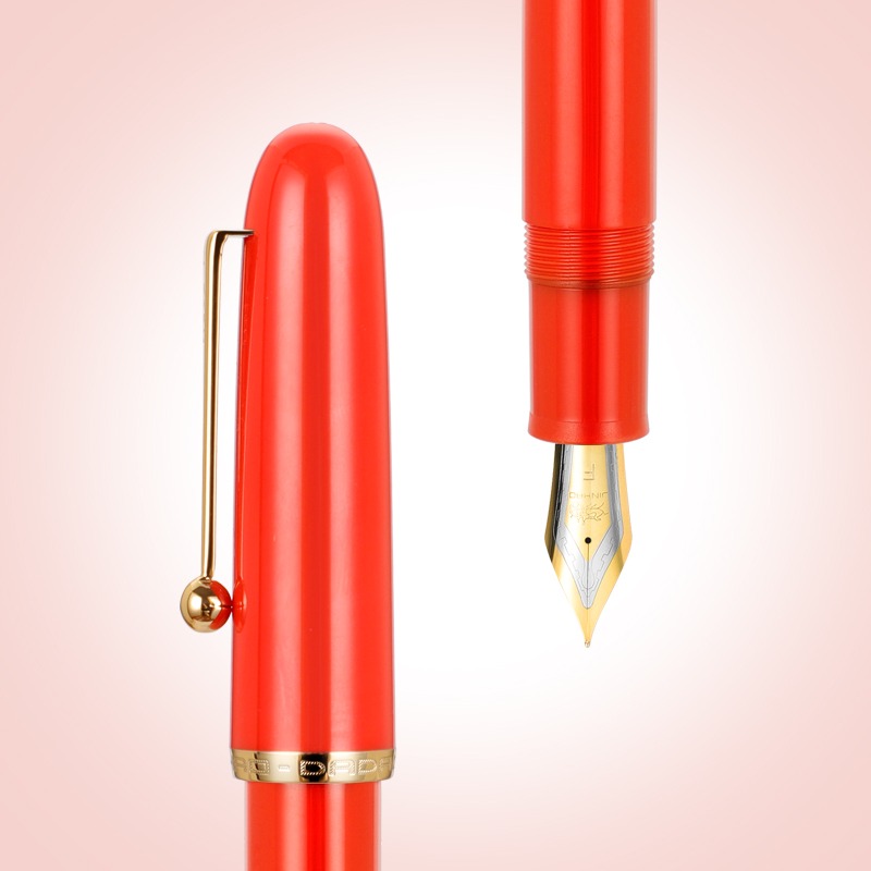 JINHAO 9016 Dadao stylo plume EF/F/M plume acrylique Transparent Spin stylo bureau fournitures scolaires papeterie stylos d'écriture PK 9019