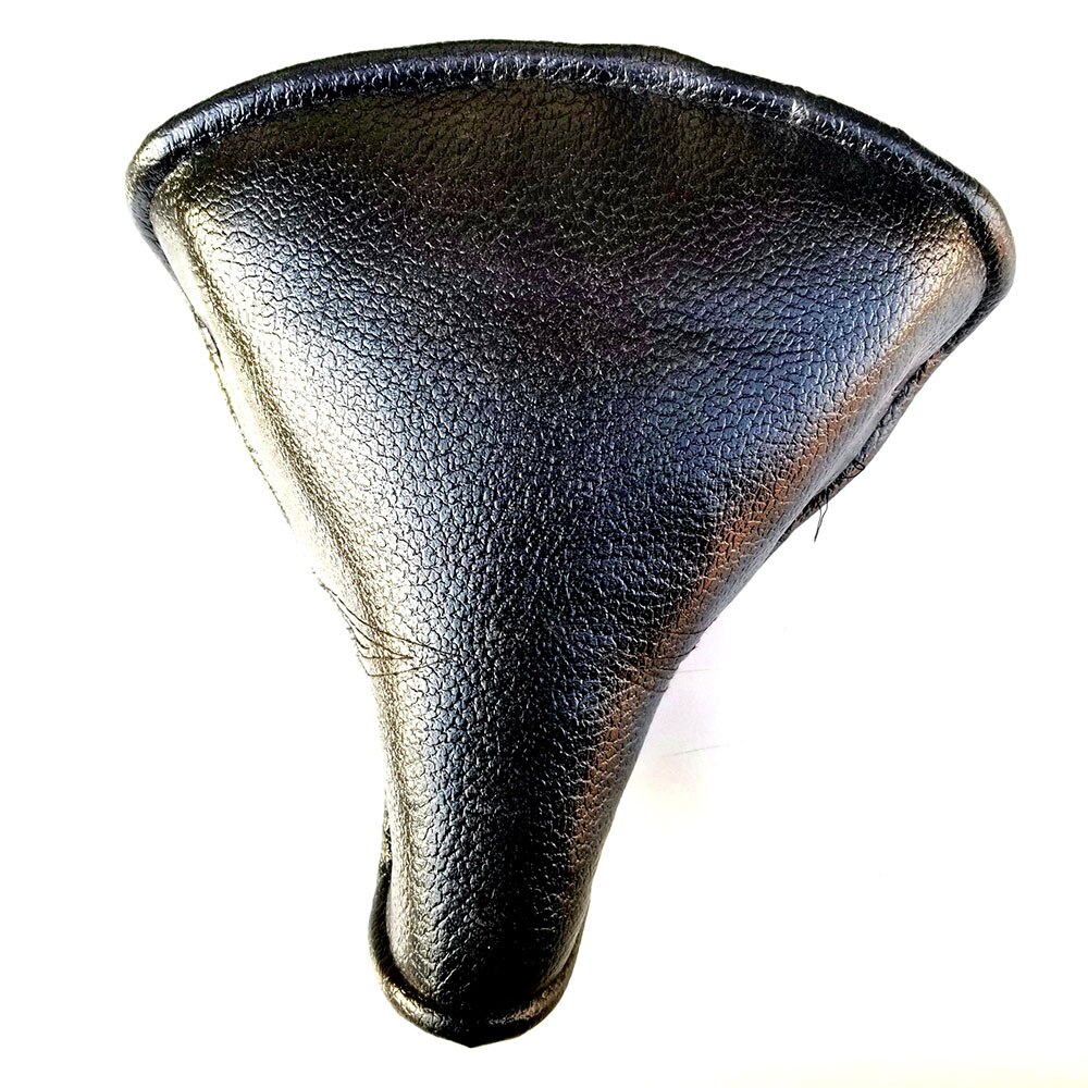 Cykel bred sæde 23 x 25.5cm vintage retro lædersadel affjedret til mtb cykler