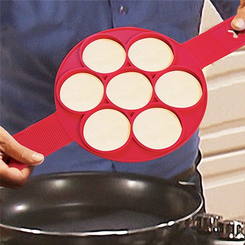 Pancake Maker Nonstick Cooking Tool Round Heart Pancake Maker Egg Cooker Pan Flip Eggs Mold Kitchen Baking Accessories