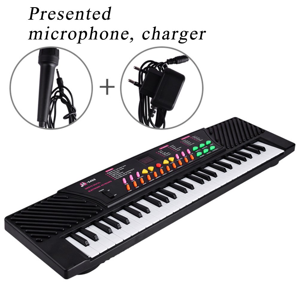 FOR KIDS 54 Keys Music Electronic Keyboard eletric Piano Multi-function Musical Instrument Kids With Microphone KB19
