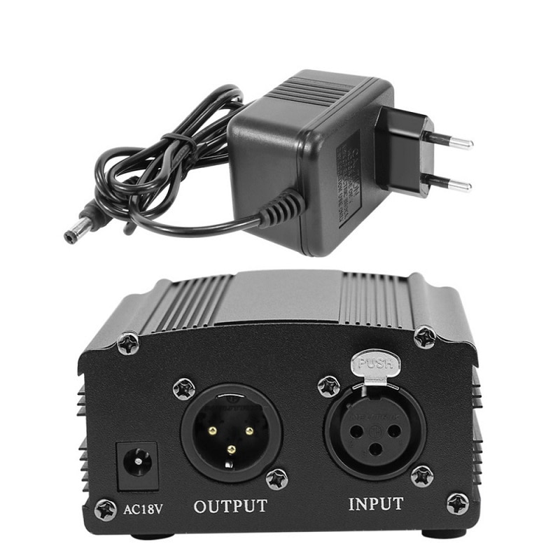 FGCLSY bm 800 condenser microphone phantom power supply for bm800 condenser karaoke microphone 48v phantom power XLR cable