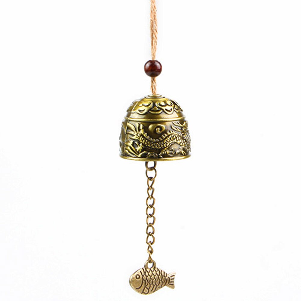 Fengshui Windspiele Garten Glocke Gute Glück Hängen Ornament Antike Drachen Bronze- Fisch Jahrgang Segnen Hause Handwerk: Drachen