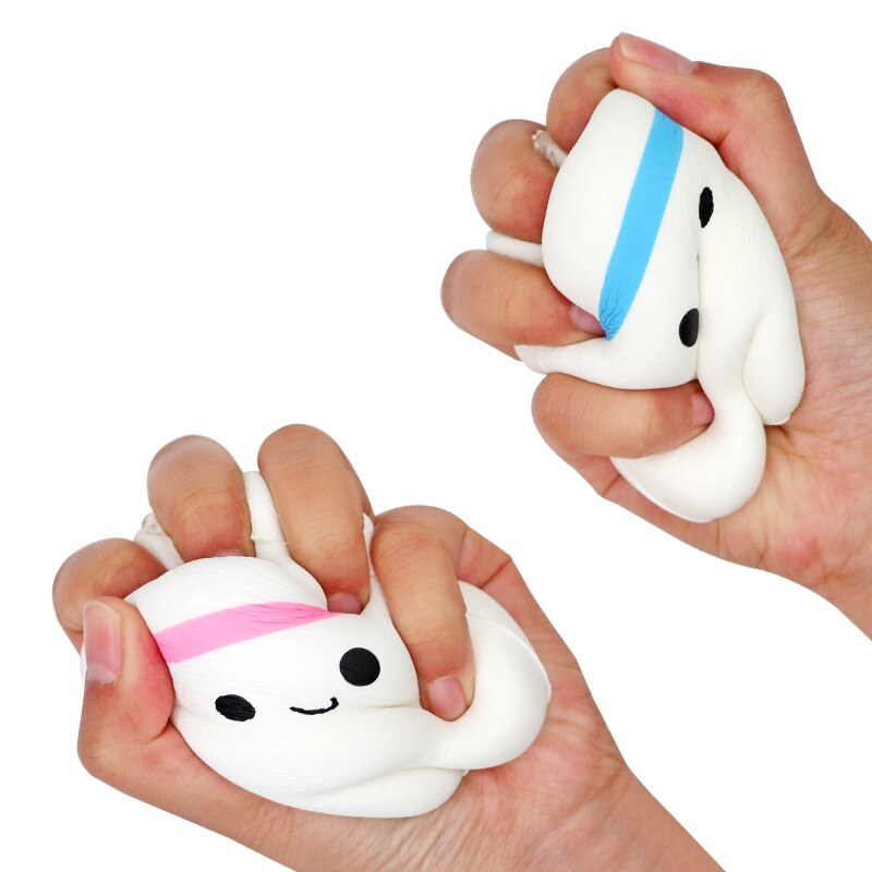 Jouet en forme de dents à presser, 1 pièce, sourire lent, dessin animé mignon, Spinner à main, extensible, relaxant, Squishy, de dentiste