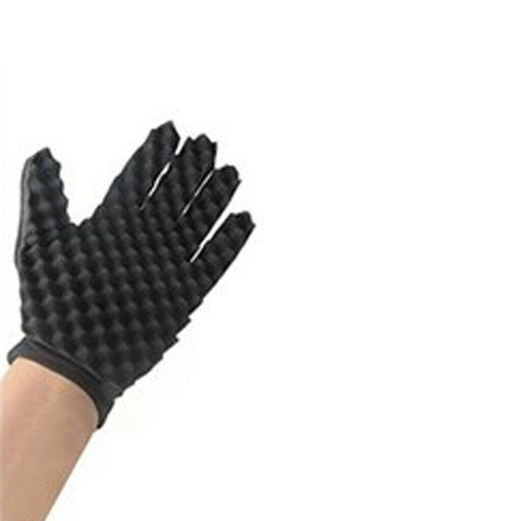 Barber Hair Brush Sponge Glove Locking Afro Curl Twist Dreads Coil Wave Braids Glove for Barber shop: Lefthand