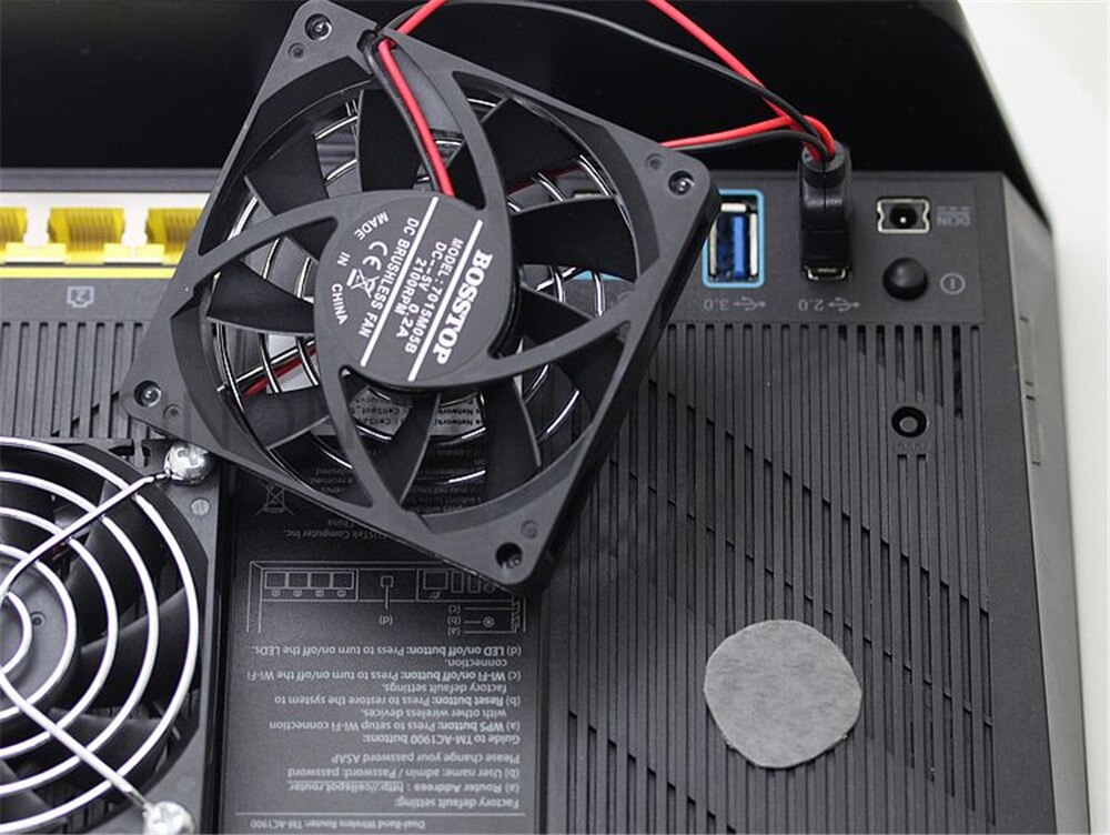 Kylfläkt värmeradiator usb effekt ultra tyst sprida temperaturkontroll för rt -ac68u ex6200 ac15 ac68u router