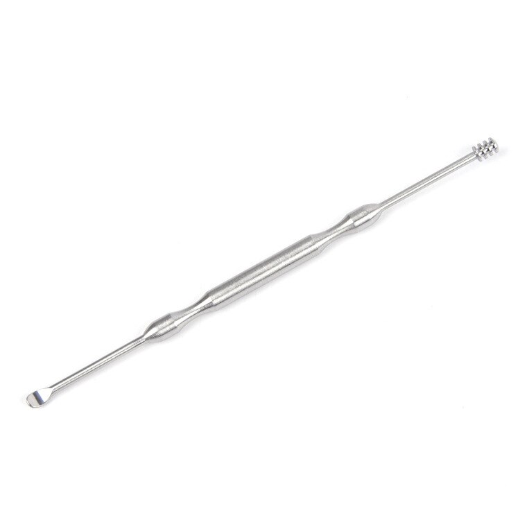 1 2 3Pcs Double-Ended Rvs Spiraal Oor Pick Lepel Oor Wax Verwijderen Cleaner Oor Tool Multi-Functie Draagbare Oor Zorg