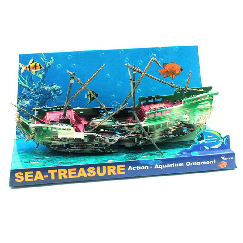 Große Aquarium Dekoration Stiefel Aquarium Schiff Luft Teilt Schiffswrack Aquarium Dekor