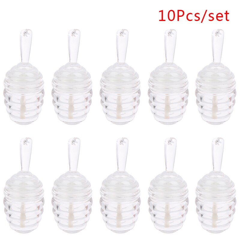 5/10 stuks lege lipglosstubes, doorzichtige mini navulbare lippenbalsemflesjes: 10 stuks