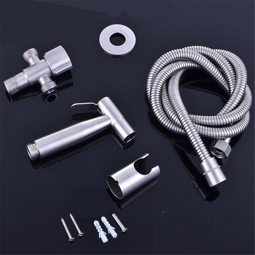 Handheld Toilet Bidet Sprayer Stainless Steel Hand Bidet Faucet Hand Sprayer Shower Head Bathroom Kitchen Faucet Accessories