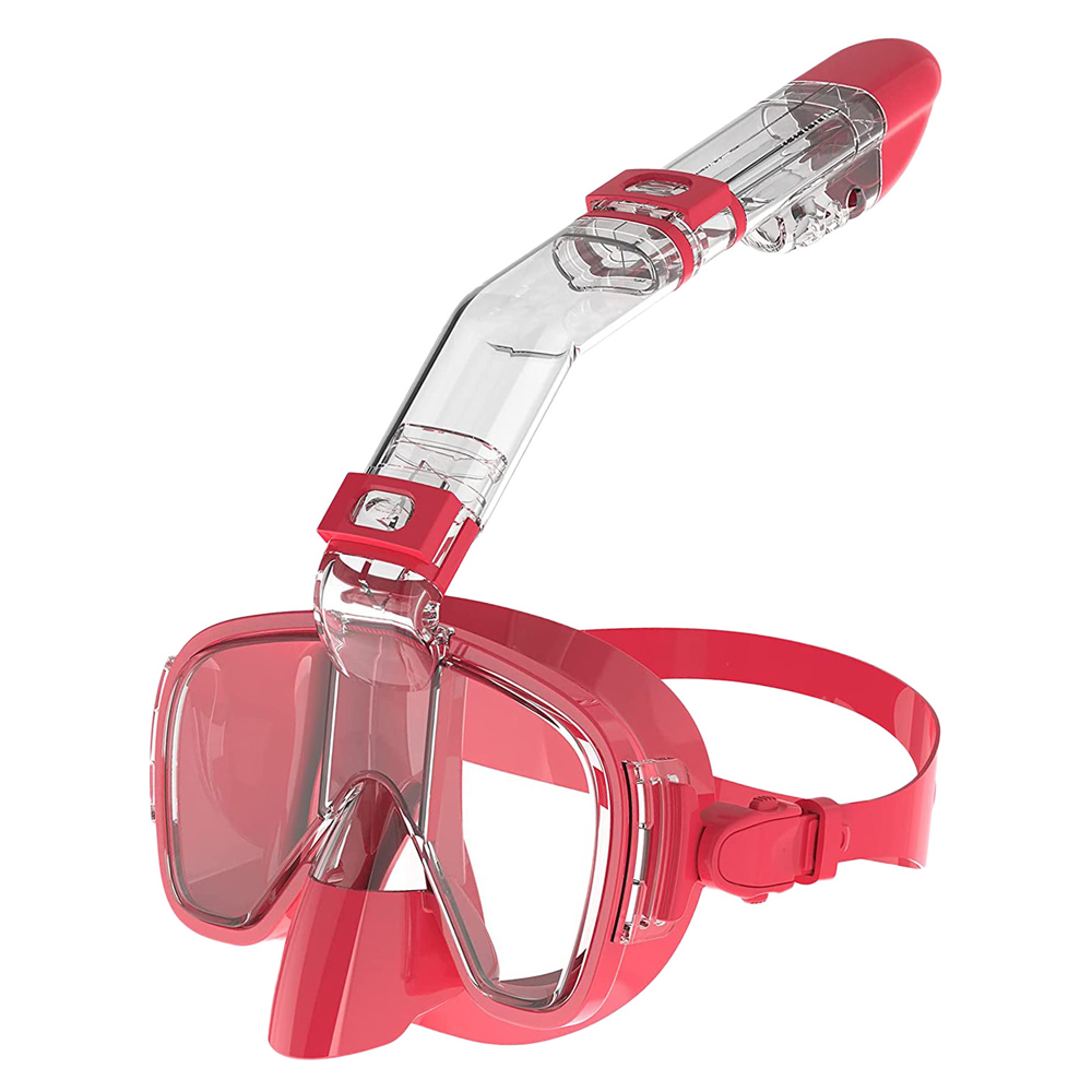 Onderwater snorkelen half gezicht gezicht kinderen zwemmasker set duiken ademhalingsmaskers anti-condens veilige ademhaling voor volwassenen: Light Grey / L/Xl