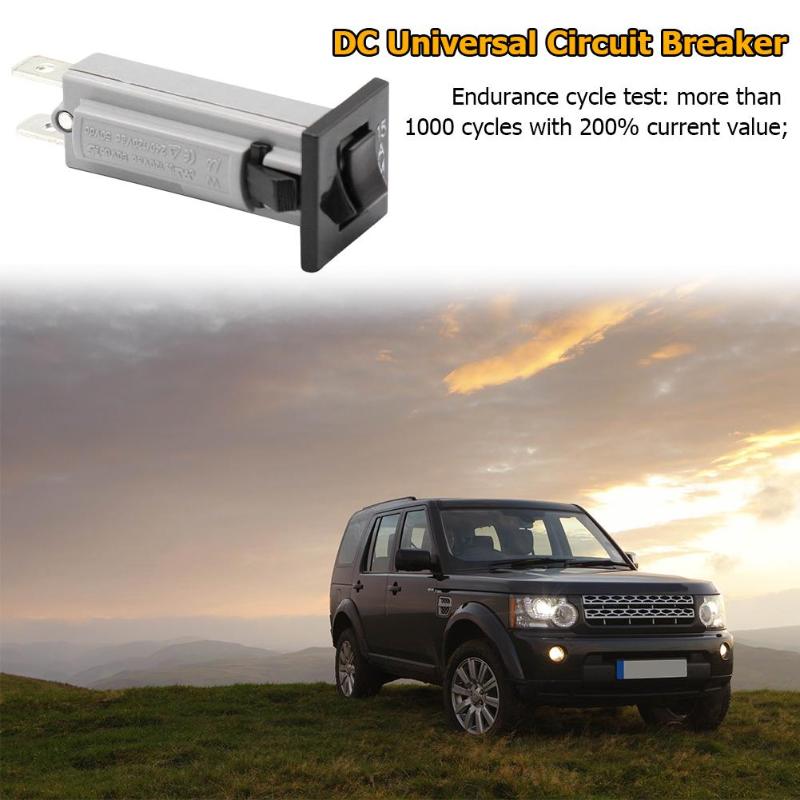 Flush Mount Car Circuit Breaker 15 Amp 120V/240V AC 50V DC Circuit Protector Interrupt Capacity 120Vx1000A 240Vx1000A