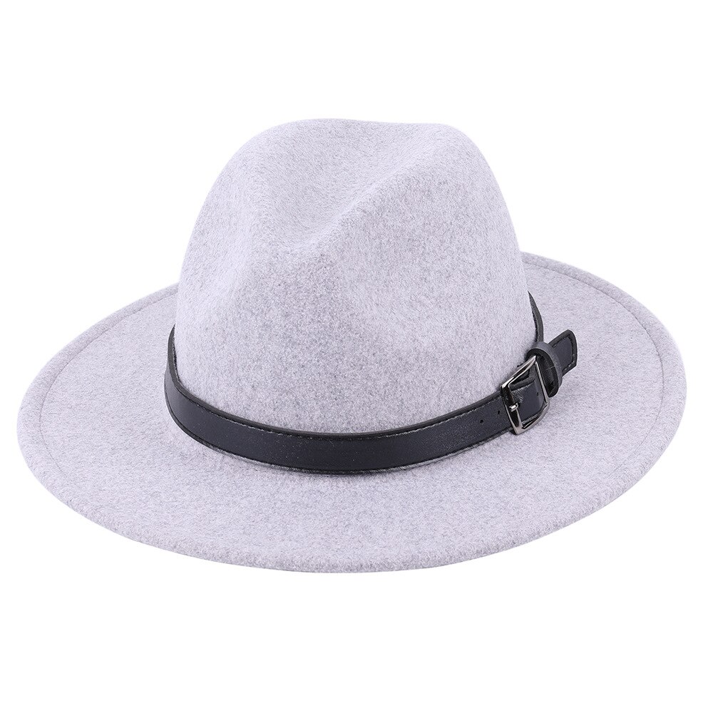 Klasyczny jazzowy kapelusz mały wiosenny i jesienny damski kaszmirowy cylinder kawy z brytyjskim męprzejrzeć kapeluszem: lekki szary