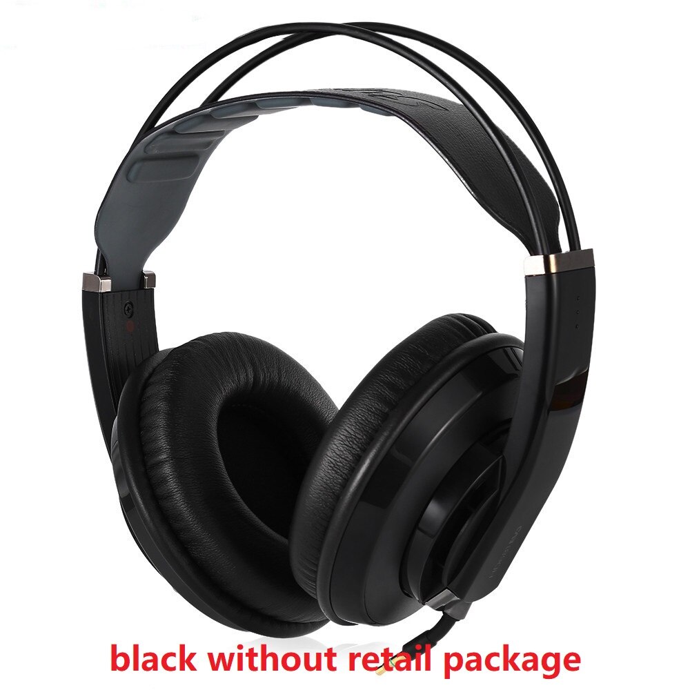Superlux HD681 EVO Dynamic Semi-open Audio Monitoring Headphones Detachable Audio Cable Headset: black no retail box
