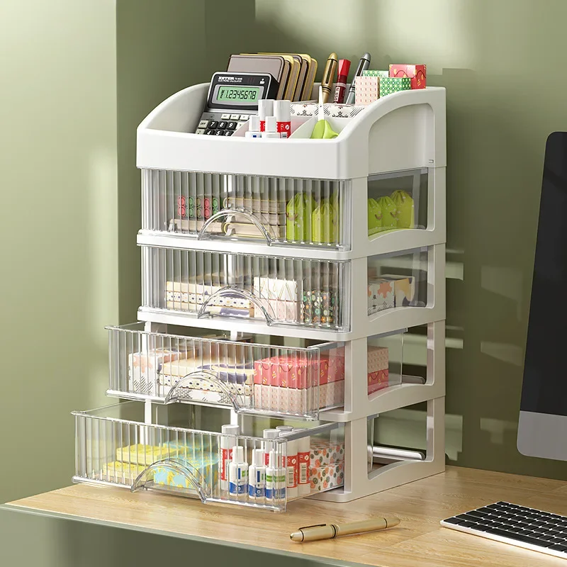 Ladestijl opbergdoos Transparante sieraden Huidverzorgingsproducten Opbergdoos Desktop rommel met hoge capaciteit Stofdichte organizer