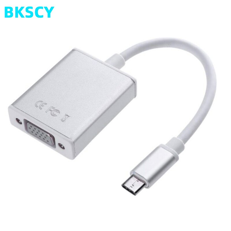 Bkscy Usb C Naar Vga Adapter Usb 3.1 Type C USB-C Vrouw Vga Adapter Kabel Voor Macbook 12 inch Chromebook Pixel Lumia 950XL