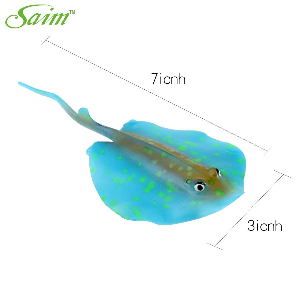 Faux poisson d'aquarium plat coloré, accessoires décoratifs pour la maison, accessoires décoratifs, Aquarium