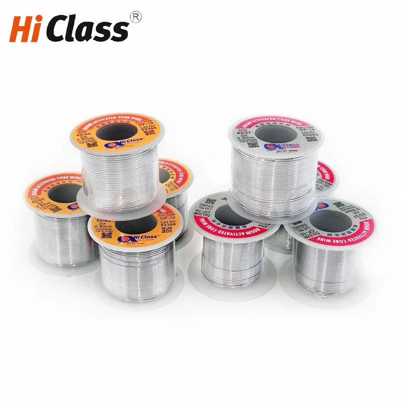 Asahi Hiclass Solder Wire Tin 63/37 60/40 soldering Low melting 0.5mm 0.8mm 1.0mm 1.2mm 2.0mm Rosin Core Flux1.8%~ 2.4%