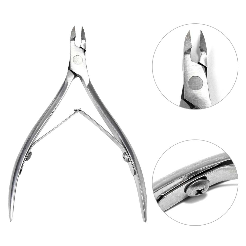 KADS-empujador de cutículas para manicura y pedicura, herramienta de manicura y pedicura, de doble extremo, de acero inoxidable, removedor de piel muerta, 1 ud.: 6