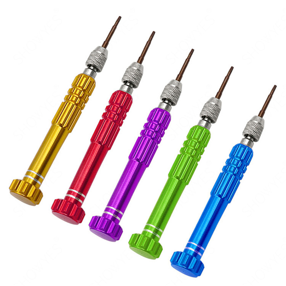 Laptops 5 in 1 Screwdriver Mobile Phone Repair tool T5 T6 Cross plum Screws Driver Set disassembly pry bar Rocker cleaning brush