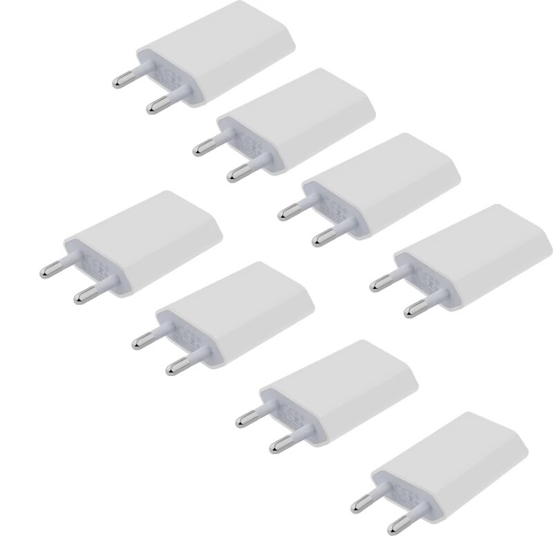 50 stück/lot 5v 1a 5w usb-reise-wandladegerät usb-netzteil eu/us-stecker netzteil für samsung iphone huawei xiaomi handys: Eu-stecker