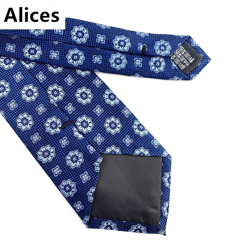 100% Silk Men's Ties 9cm Business Blue Leisure Wedding Groom Neckwear Necktie Formal Gravata Father's Day