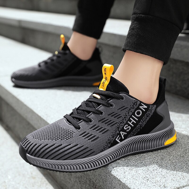 Damyuan Summer Men Shoes Sneakers Running Shoes Sports Big Size 46 Breathable Lace-up Women Shoes Casual Shoes