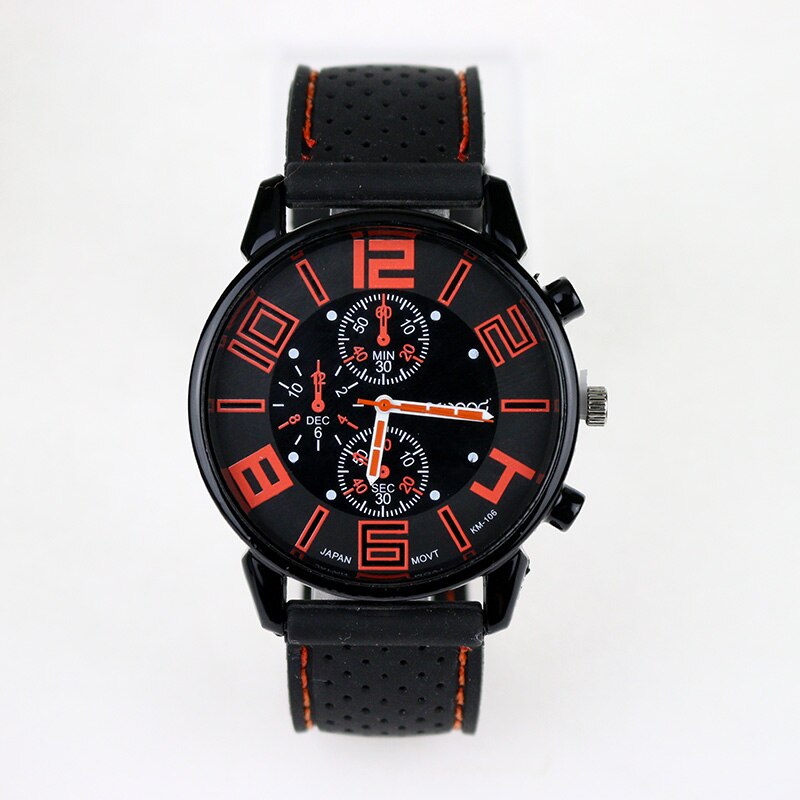 Sport Men's Ultra Thin Watches Men Business Stainless Steel Quartz Watch Relogio Masculino reloj hombre: Orange