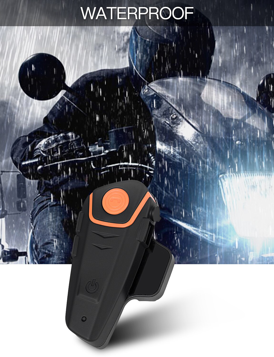 Motorcycle Bluetooth helmet Intercom BT-S2 1000M Wireless Communication intercomunicador Moto Interphone Headset