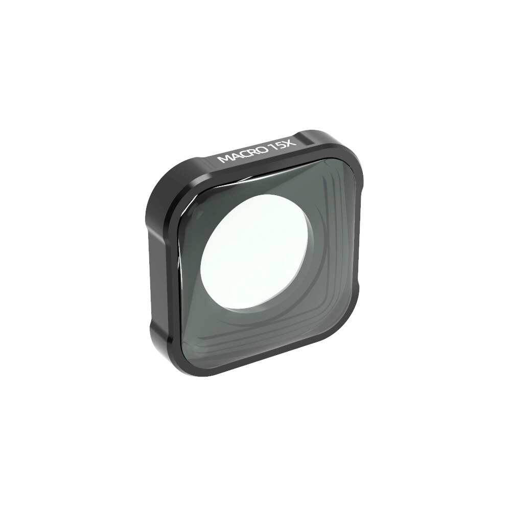 Pour GoPro Hero 9 10, accessoires noirs, filtre 180 °, Macro Fisheye 15X, lentille plan, couvercle de protection: Macro 15X Lens