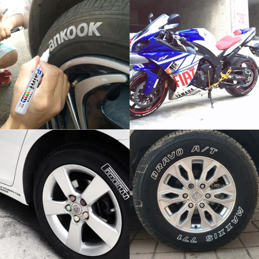 Billakk markeringspenner bilhjul dekk oljeaktig billakk penn maling merke penn bil-styling auto maling penn