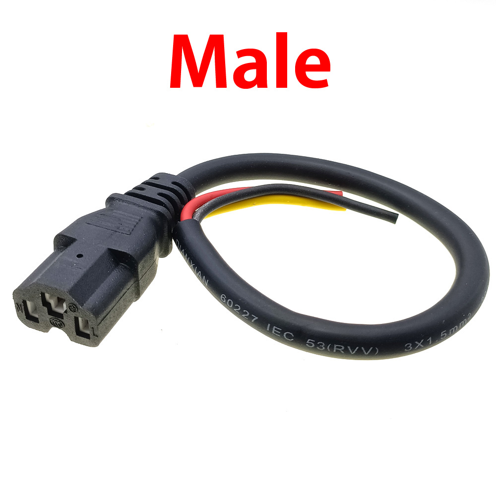 E-bike Battery Charging Socket Electric Car Connector Charging Plug Universal Three Vertical DC 60V 10A Cable for 60V Vehicle: Dark Grey