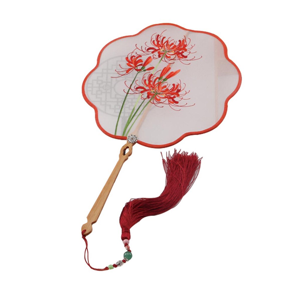 Silk Handmade Suzhou Embroidery Flower Fan Famous Double-sided Embroidery Chinese Culture Fan Series With Box