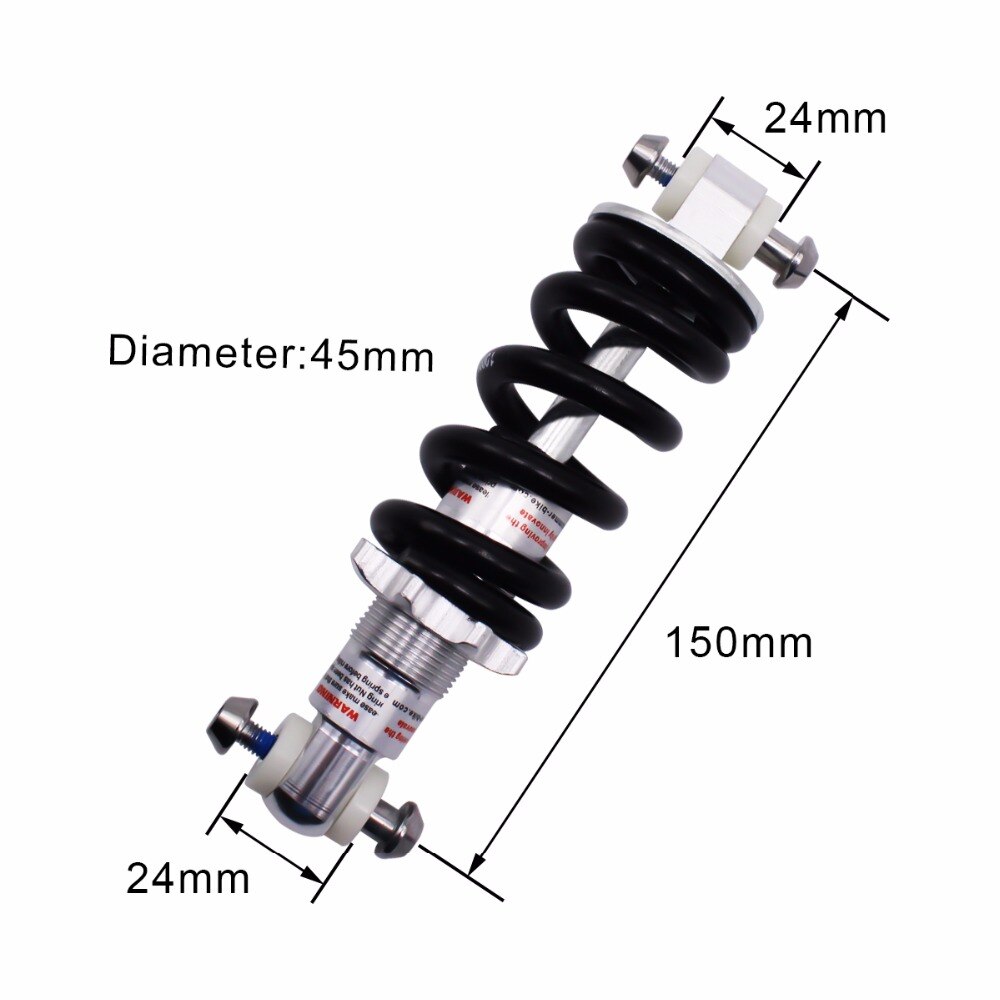 Mountainbike Hinten Schock Suspension Rahmen Auto Frühjahr Stoßdämpfer Fahrrad Teile Hinten Schock 100/125/135/150mm 100 0LBS BZR002