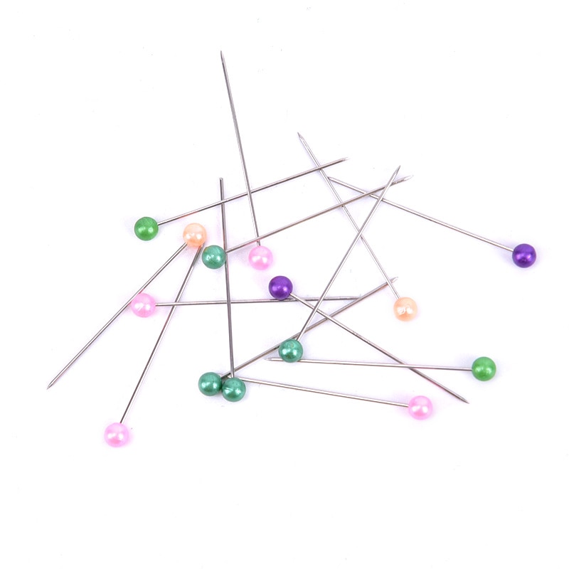 DIY Extra Long Pearl Head Dressmaking Pins Wedding Corsage Florists Sewing Tool