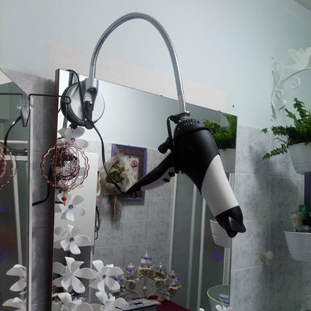 Handen Gratis Föhn Houder 360 Graden Rotatie Flexibele Haardroger Organiseren Holder Stand Rack Zuig