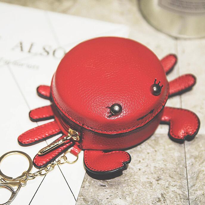Mode persoonlijkheid vrouwelijke pakket PU leer Vrouwen tas Kleine krab mini sleutel geval Portemonnee Riem kleine tas