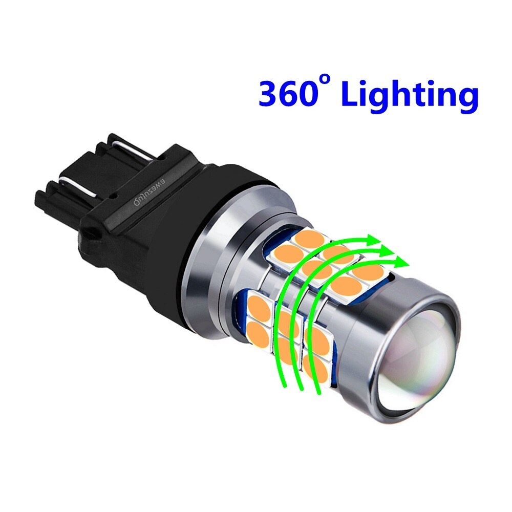 2PCS T25 3157 3156 P27/7W P27W Super Bright 3030 LED Car Brake Bulbs Auto Turn Signals Daytime Running Light Backup Reverse Lamp