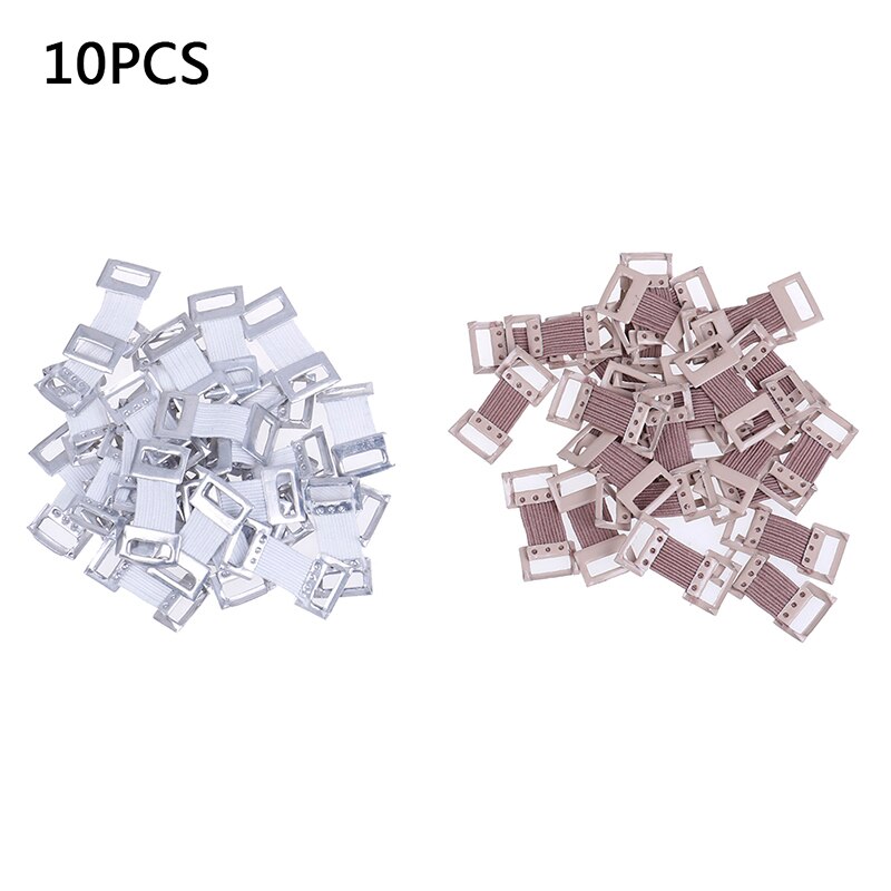 10Pcs/30Pcs Witte Koffie Ehbo-kit Voor Sport Vervanging Elastische Bandage Wrap Stretch Metalen Clips Fixatie klemmen Haken