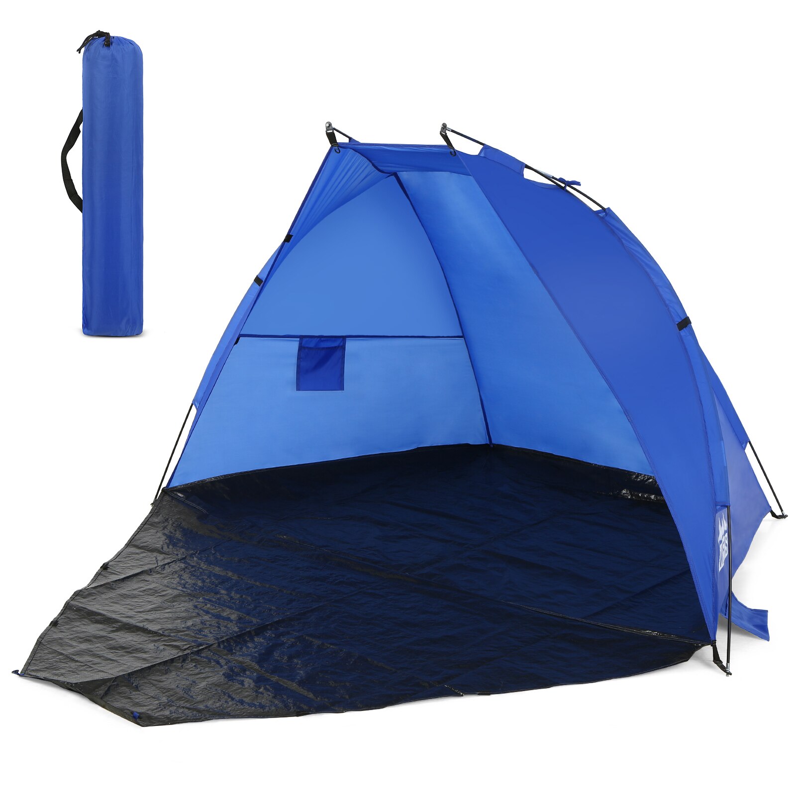 Portable Outdoor Automatic Tent Instant Pop up Camping Family Tent Travel Beach Tent Anti UV Shelter for Fishing Hiking Picnic: Blue